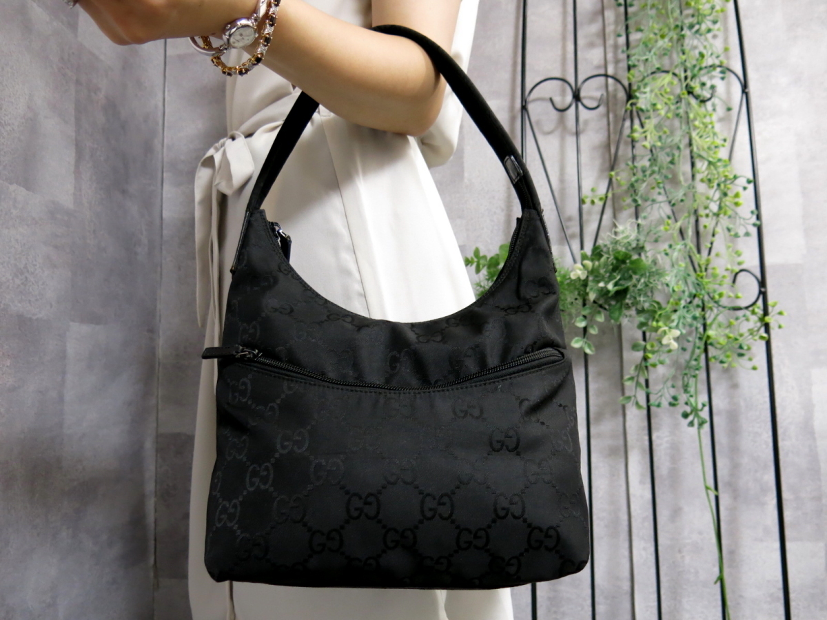GUCCI グッチ トートバッグ GGキャンバス シェリーライン - 美品 極 GG