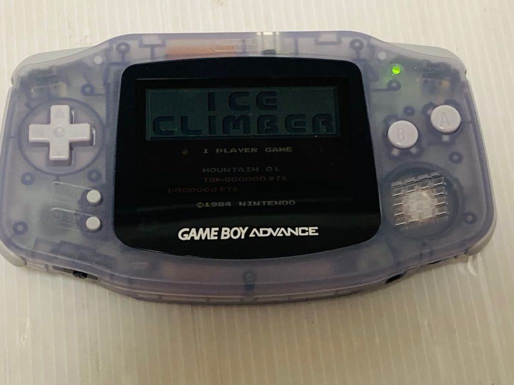 ★新品同様　超美品　任天堂 ゲームボーイアドバンス 本体 ミルキーブルー AGB-001 送料無料★