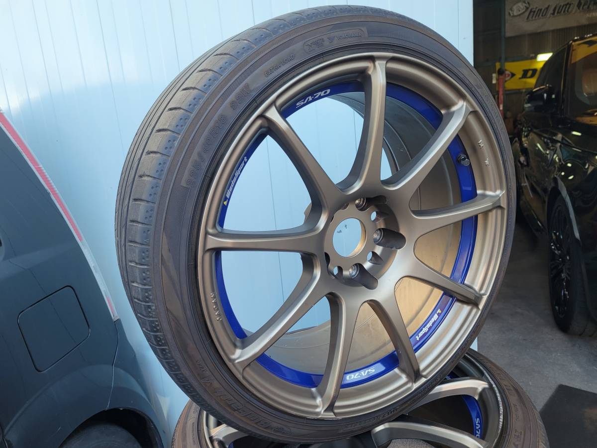 ウェッズスポーツ SA-70 ブロンズ 225/40R18 9J+32 4本セット 中古品 6