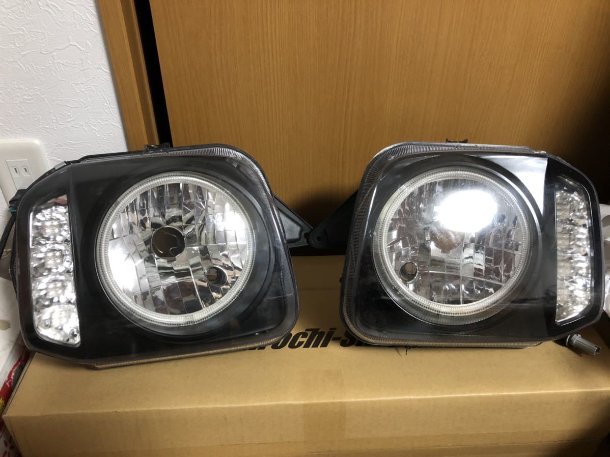 ジムニー ヘッドライト イカリング JB23 左右セット パーツ ジムニー