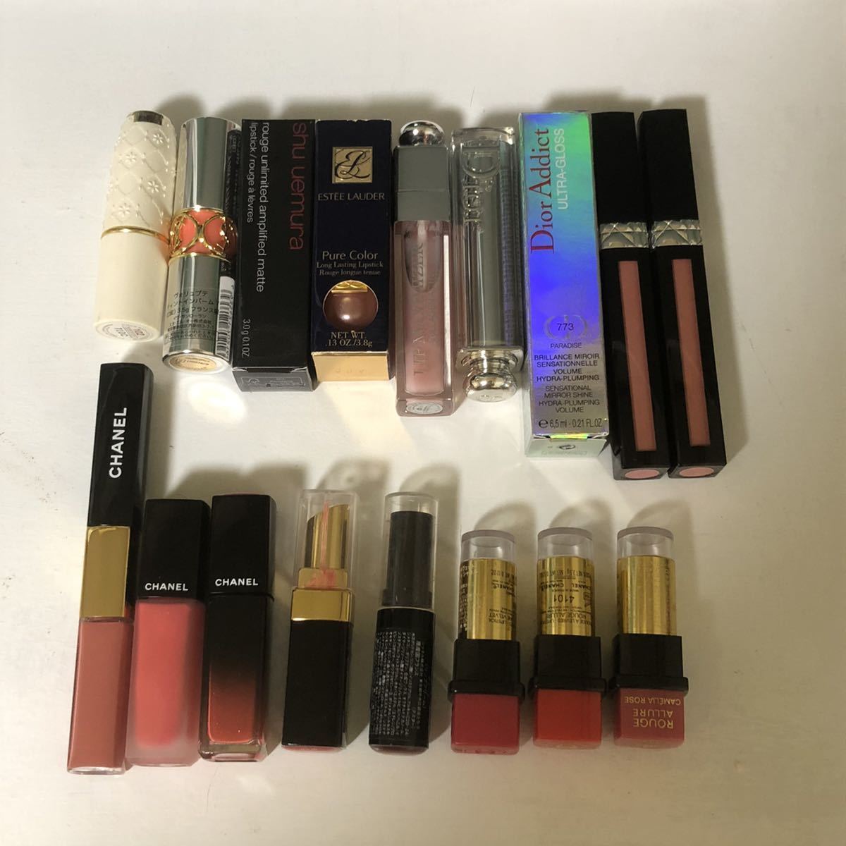 Dior, Chanel, Saint Laurent リップセット 10本 Dior， Chanel