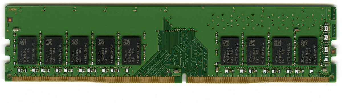 ECC Unbuffered】DDR4-2666、8GB、SKhynix、中古 HP Z2 G4 DELL