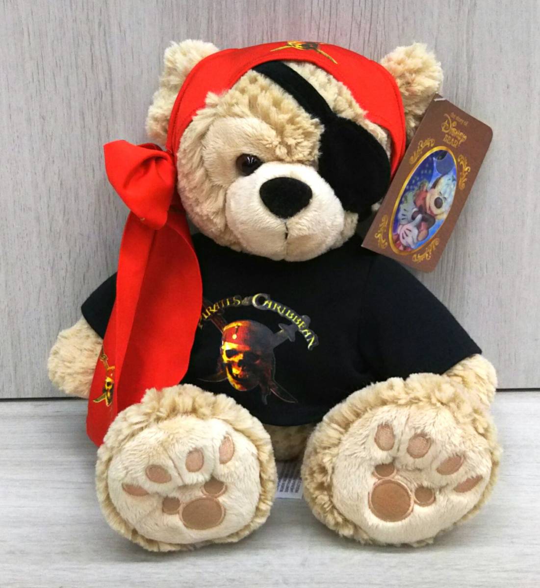 タグ付き】プレミアムダッフィー WDW限定 パイレーツ・オブ