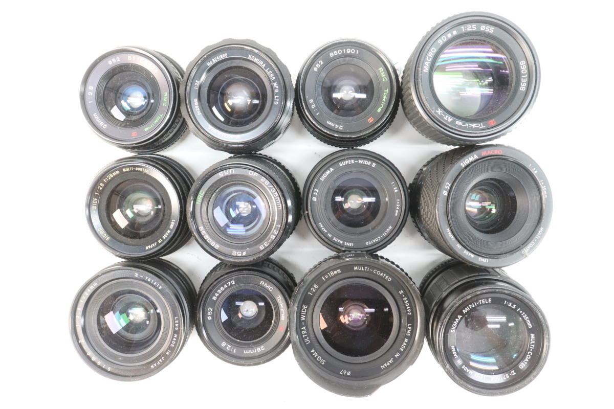 SIGMA レンズ 8本セット まとめ売り ジャンク シグマ SIGMA F2.8 Nikon MULTI-COATED ULTRA-WIDE 18mm ニコン用