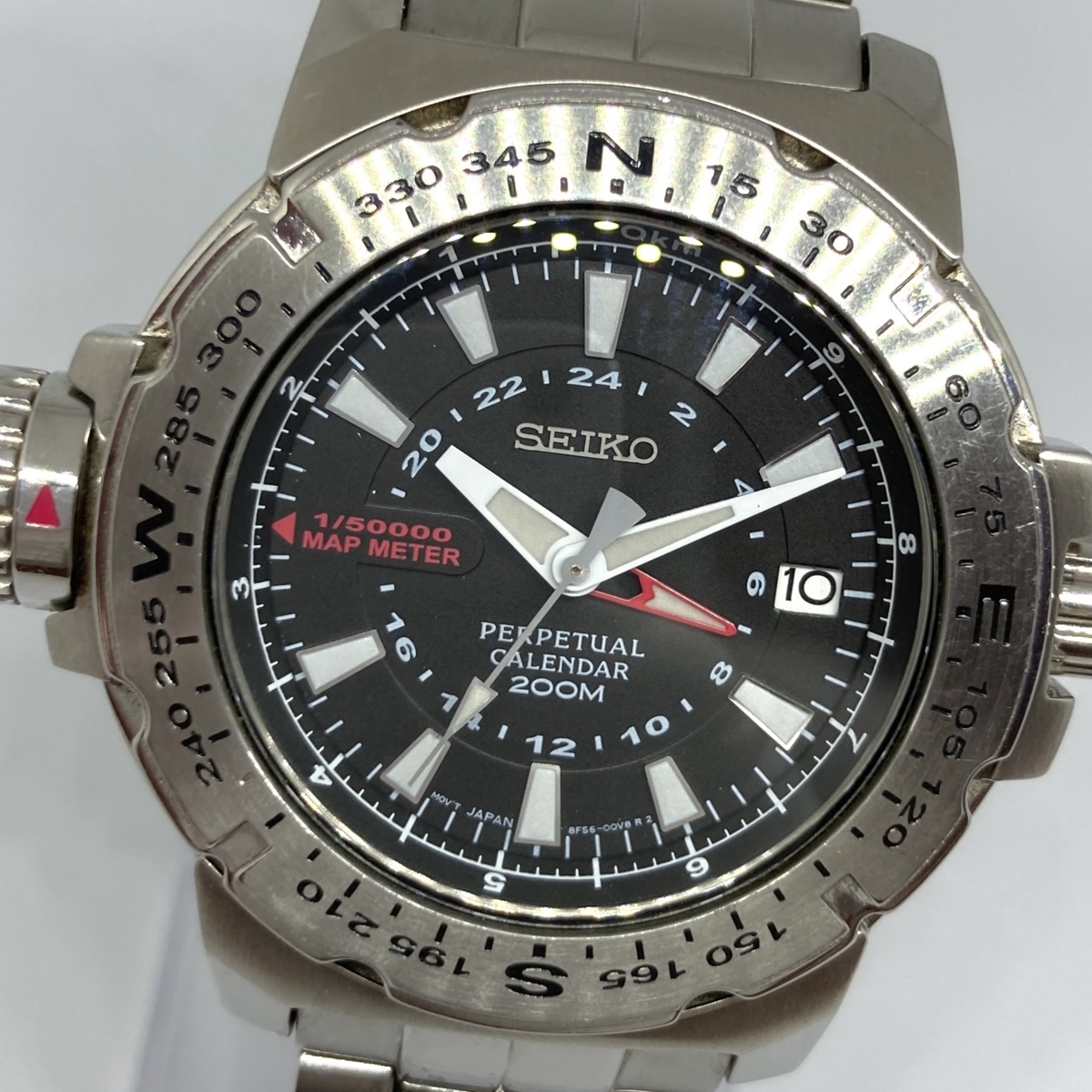 1円～ セイコー Seiko パーペチュアルカレンダー 8F56-00L0 メンズ