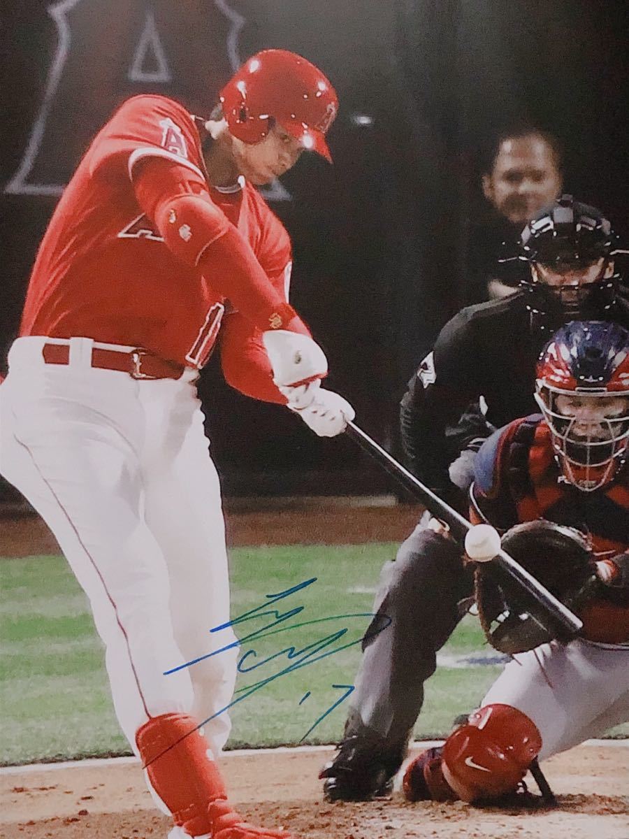 翔平 生写真 8/16 MLB 大谷翔平 エンゼルス 直筆サイン入りA4フォト 生写真 鑑定書 証明