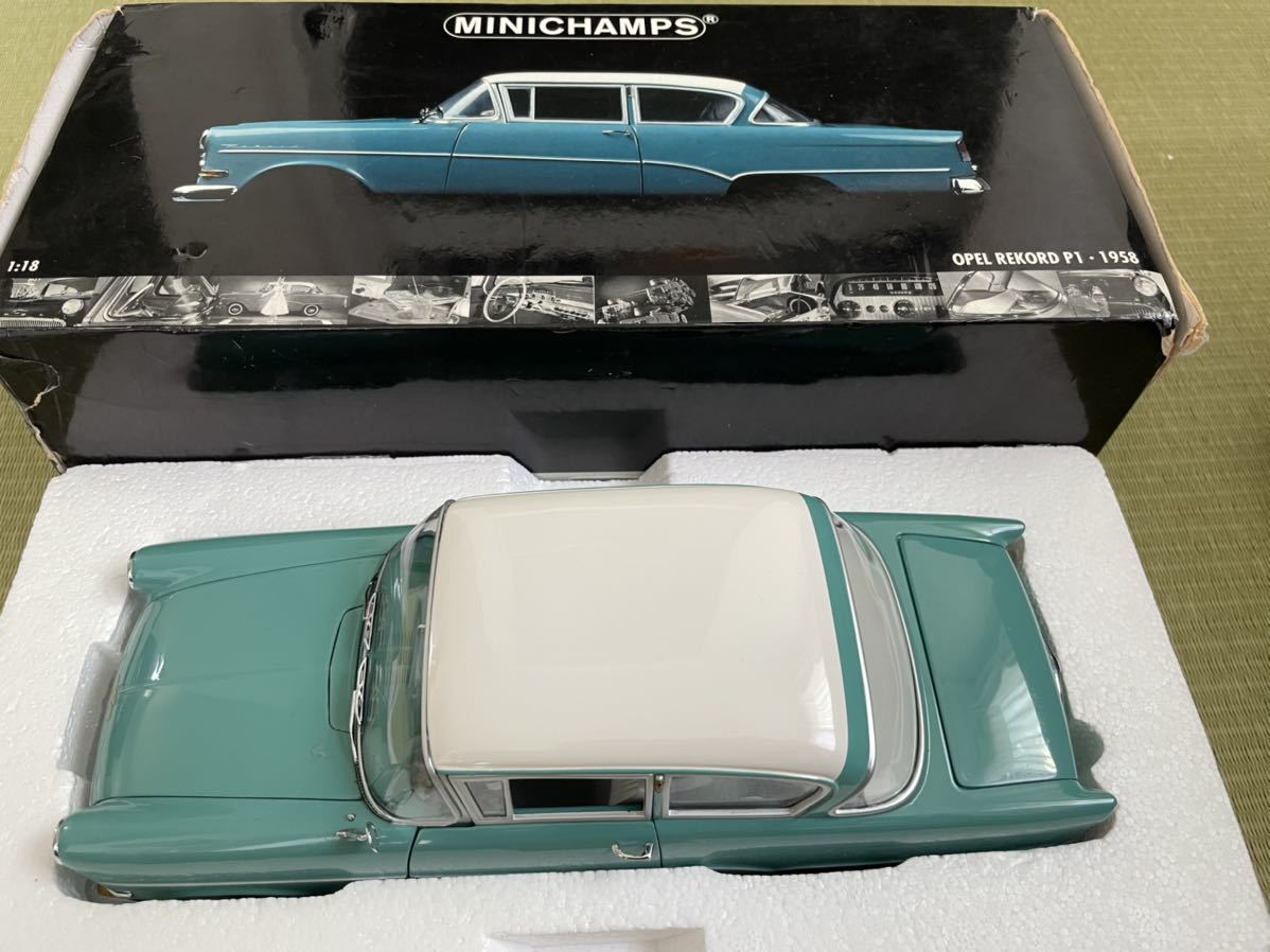 ミニチャンプス/MINICHAMPS 1/18 オペル レコルト P1・1958 ミニカー