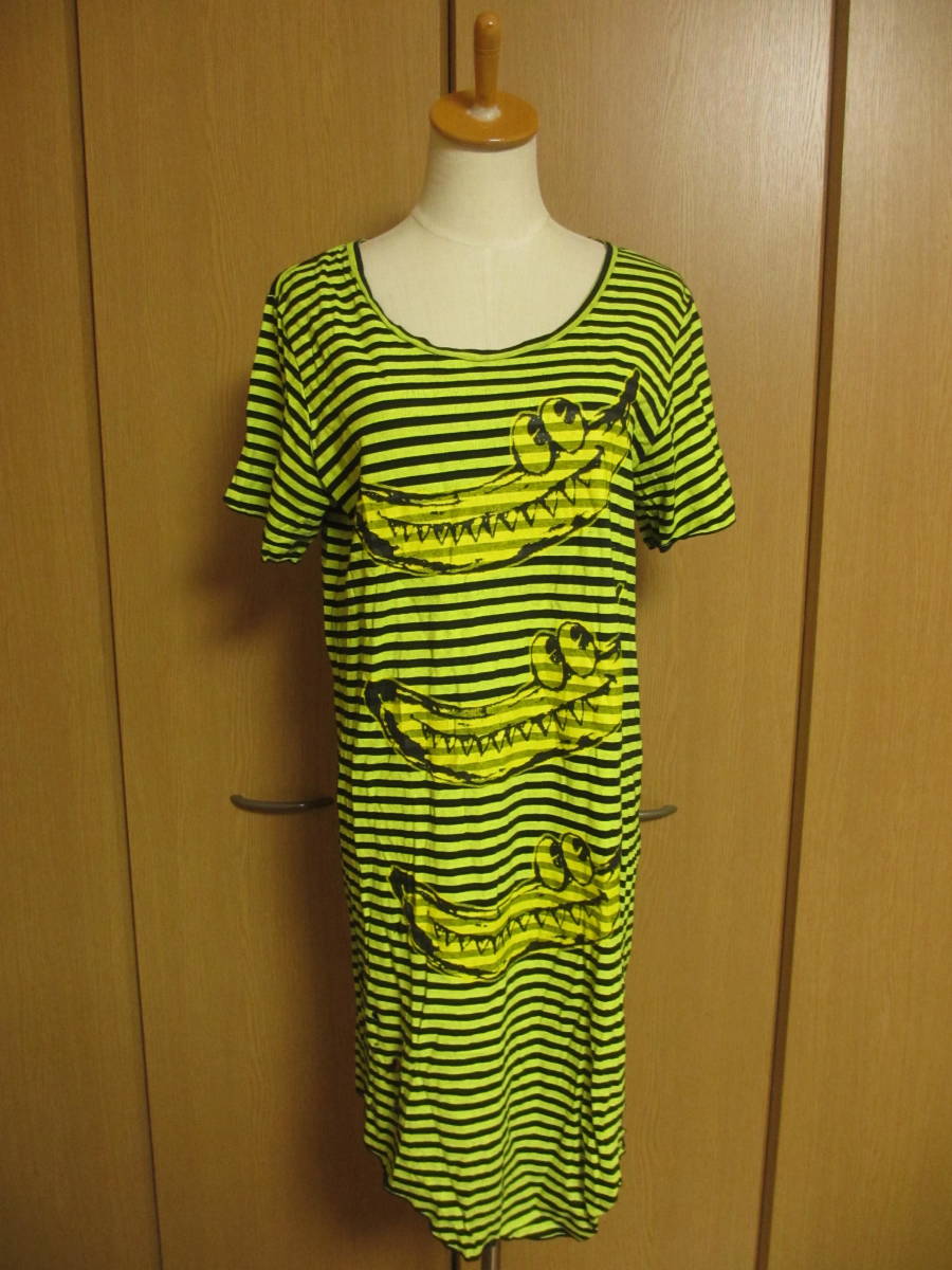 日本製 Candy Stripper キャンディストリッパー ボーダーバナナワニ ワンピース ゴスロリータパンクゴシック Mサイズ 売買されたオークション情報 Yahooの商品情報をアーカイブ公開 オークファン Aucfan Com