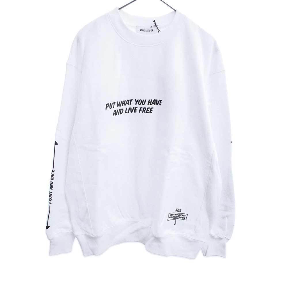  WIND AND SEA ウィンダンシー WDS ARCVBX CREW NECK ロゴプリントス(Lサイズ)｜売買されたオークション情報、yahooの商品情報をアーカイブ公開 - オークファン Lサイズ