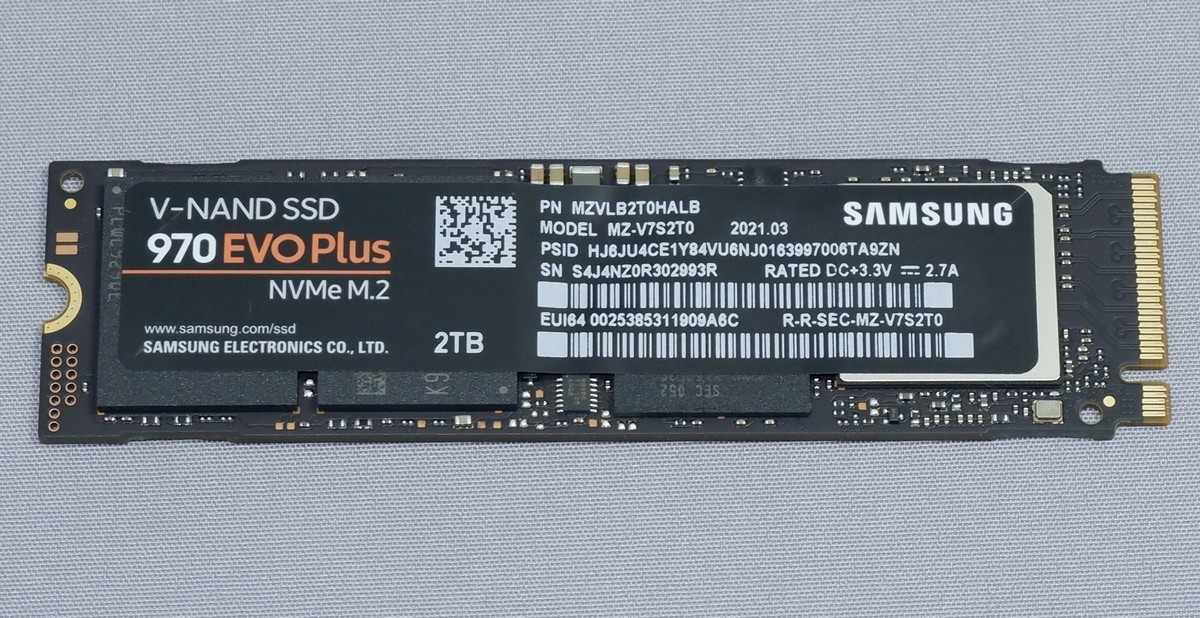 SAMSUNG 970 EVO Plus 2TB NVMe M.2 2280 SSD PCIe 片面実装 A1 0 Plus