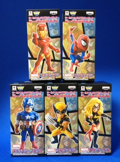 【未開封】マーベルコミックス　ワールドコレクタブルフィギュア　5種セット 新品未開封品☆マーベルコミックス ワールド コレクタブル フィギュア