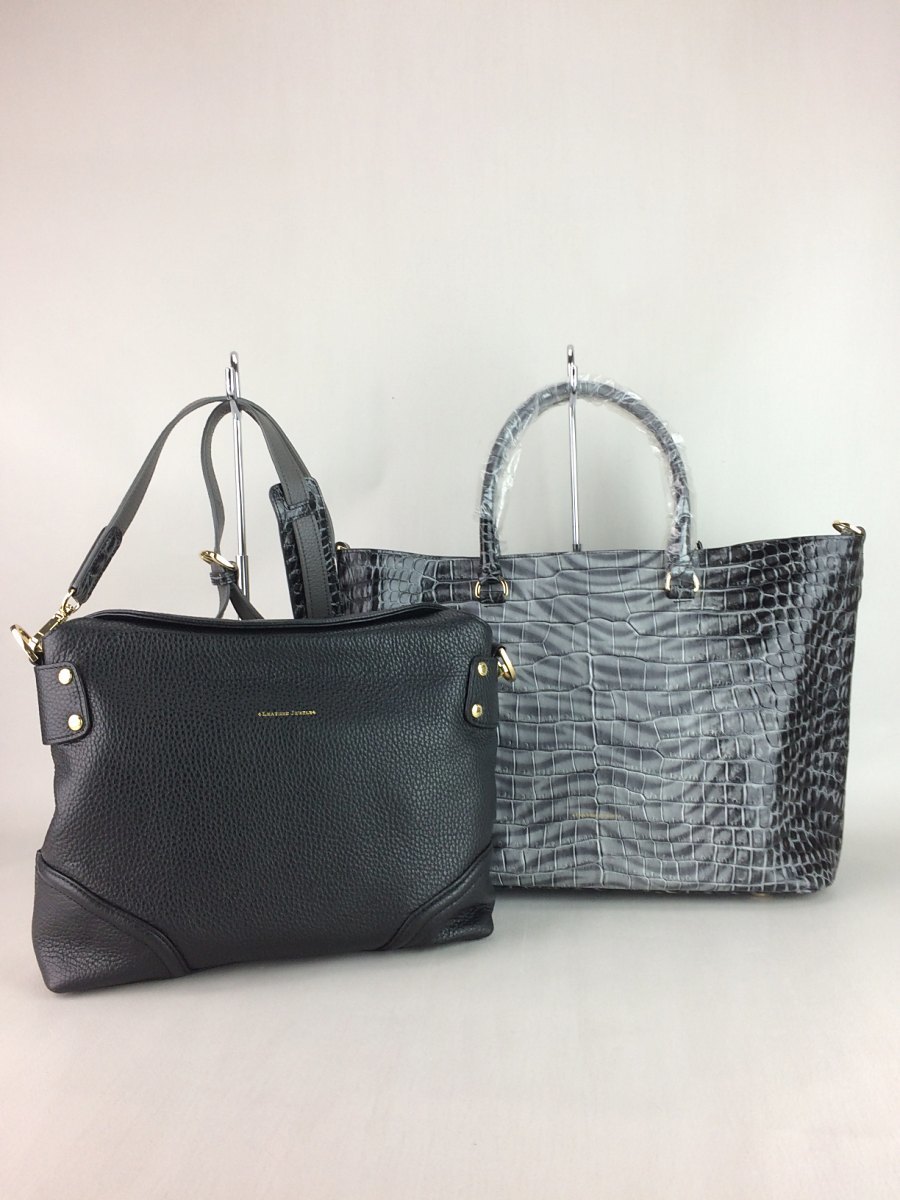 LEATHER JEWELSのクロコ型押しレザートートバッグ 中古・古着通販 