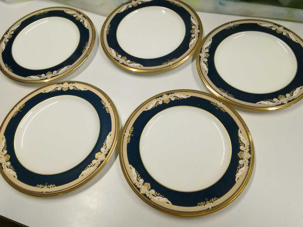 g_t O248 ノリタケ Noritake VOLTAIRE 17cmプレート 5枚 【未使用長期保管品】