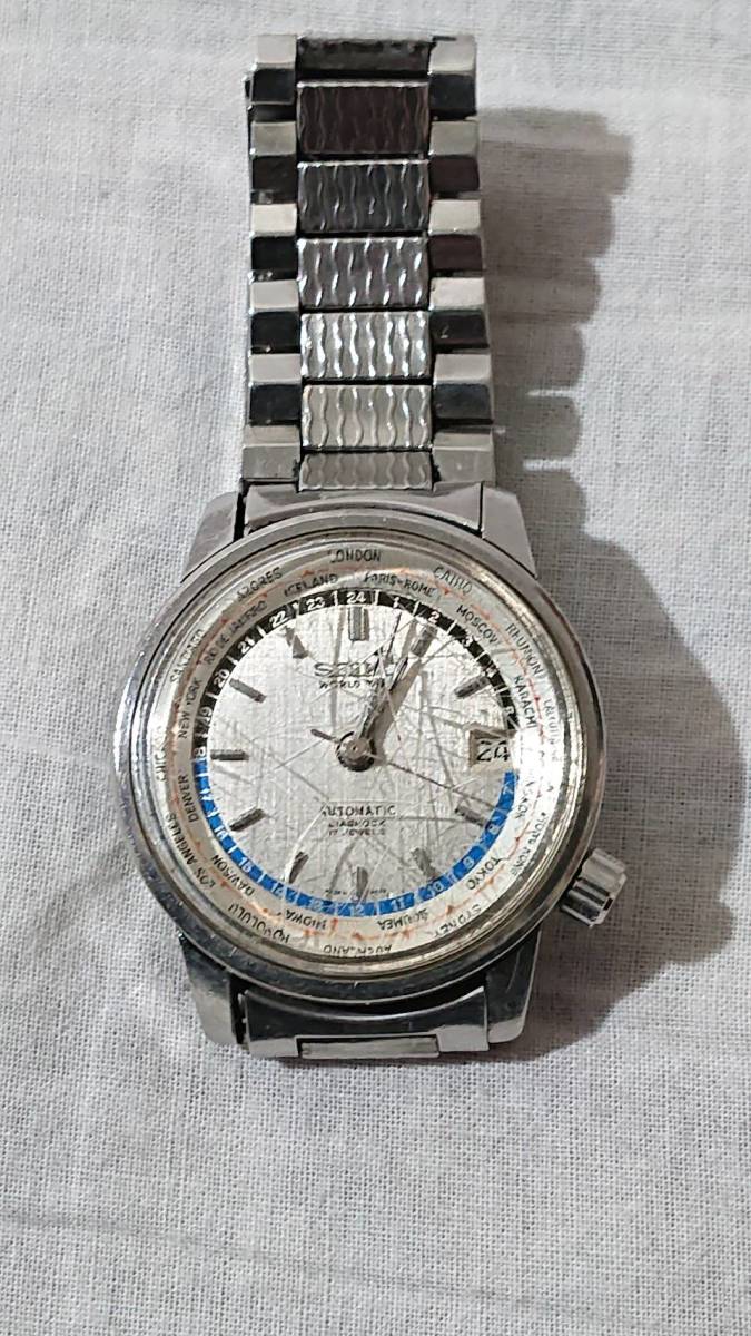 0721-01 セイコー ワールドタイム 6217-7000 自動巻き SEIKO WORLD 