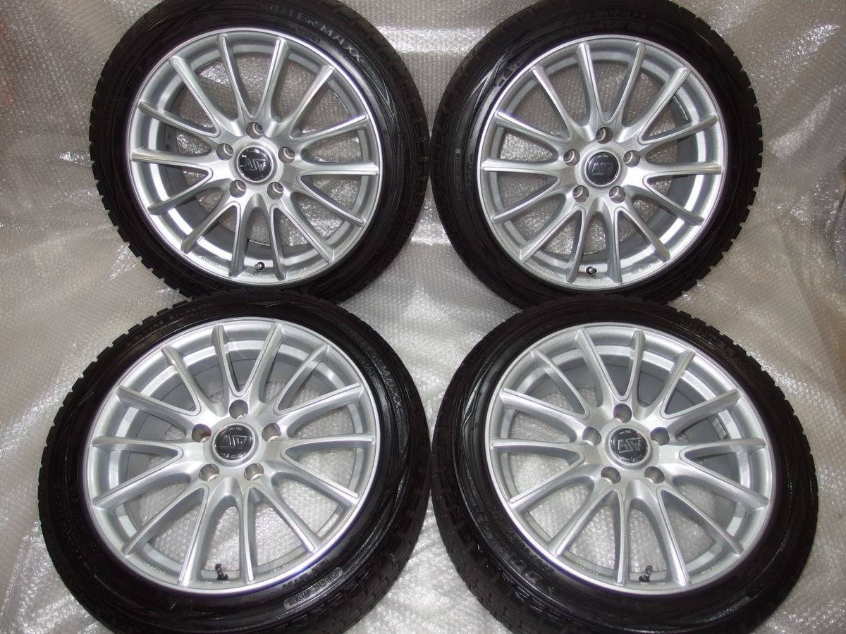 OZ MSW86 17インチアルミホイール+スタッドレスタイヤ付き4本 225  