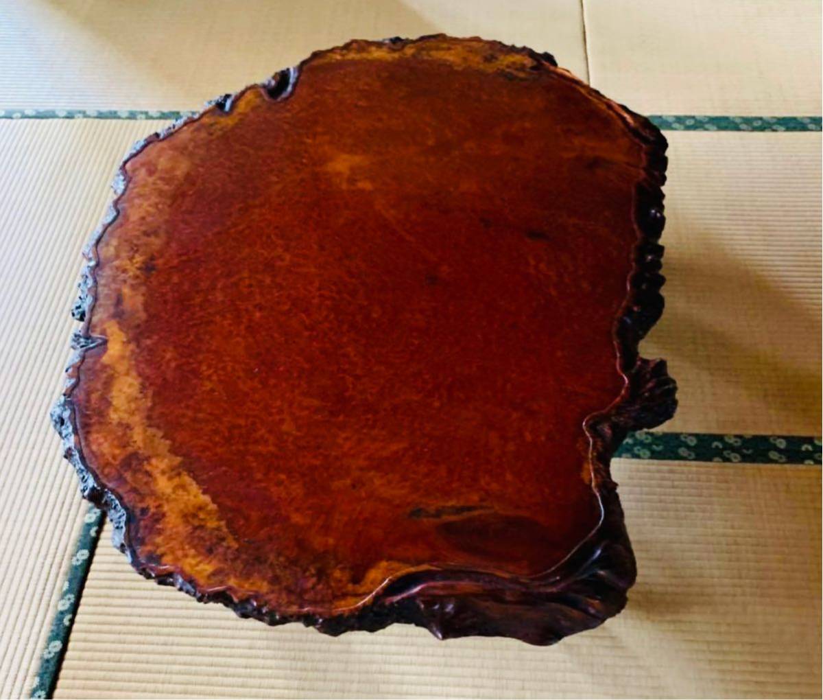 花台 飾り台 盆栽台 天然木 花梨一枚板 チーク総無垢材 無垢
