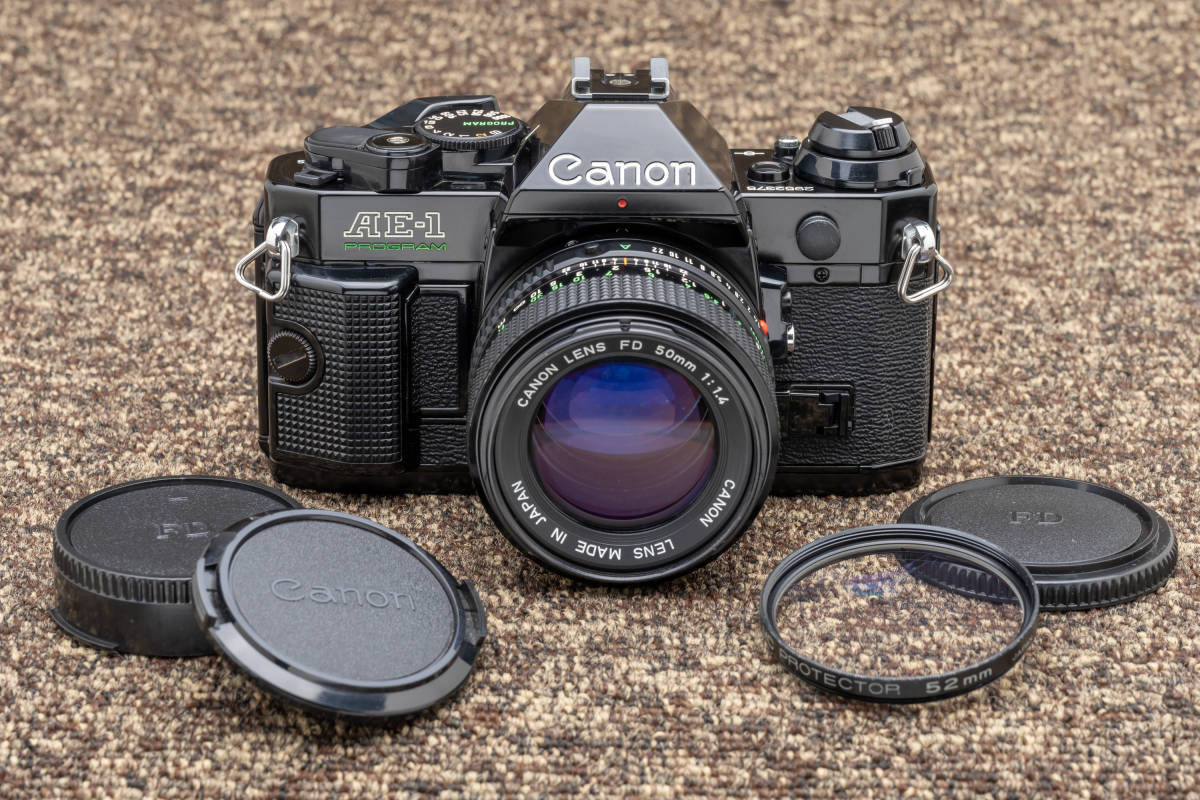 Canon AE-1 50mm Program - FD Camera Film f⁄1.8 with PROGRAM Lens 