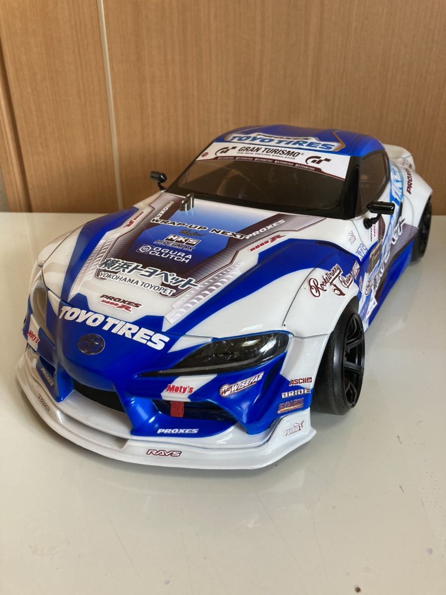 【中古塗装済】アディクション リアルグレード A90 スープラ[送料込］ アディクション A90 スープラ リアルグレード D1GP 川畑真人選手仕様