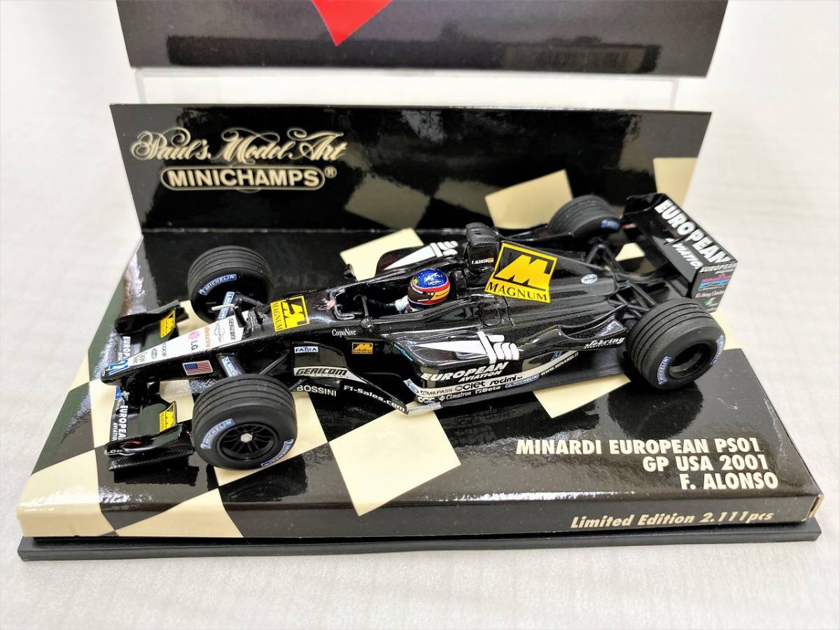 日本未発売 ビッグスケールF1コレクション ミナルディ アロンソ 2001年