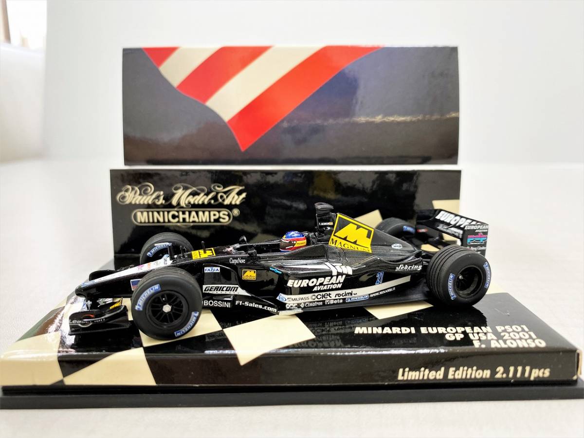 日本未発売 ビッグスケールF1コレクション ミナルディ アロンソ 2001年