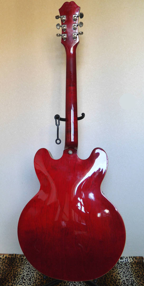 Epiphone DOT VS セミアコ ジャンク ネック折れ ジャンク ネック折れ epiphone DOT cherry セミアコ レフティの入札