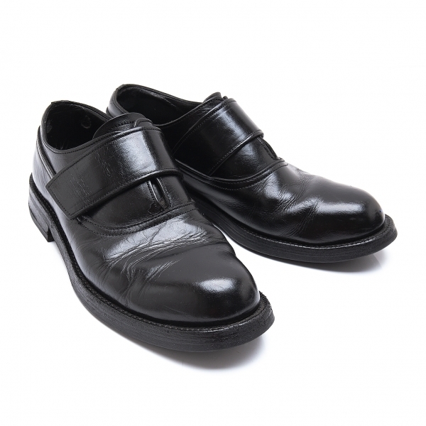 新品，2026 コムデギャルソン オムCOMME des GARCONS HOMME ベルトデザインレザーシューズ 黒25 メンズ(男性用)｜売買されたオークション情報、yahooの商品情報をアーカイブ公開 - オークファン 靴