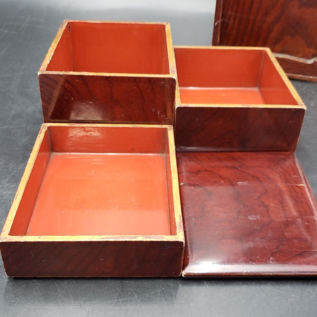 重箱 ① 骨董 アンティーク レトロ 漆塗 【公式通販】