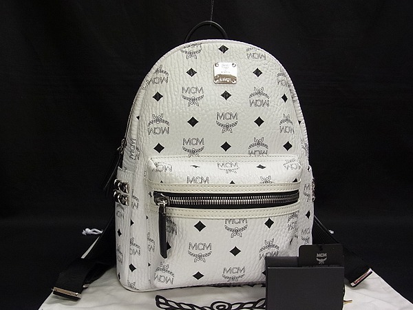 MCM 1円 エムシーエム モノグラム ヴィセトス柄 レザー □美品□ ミニ 
