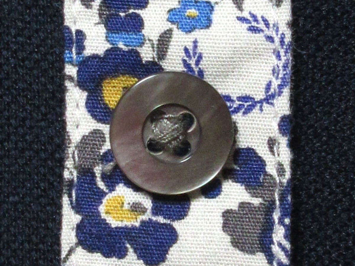 FRED PERRY フレッドペリー F1481 Liberty リバティ 花柄 プリント切替 