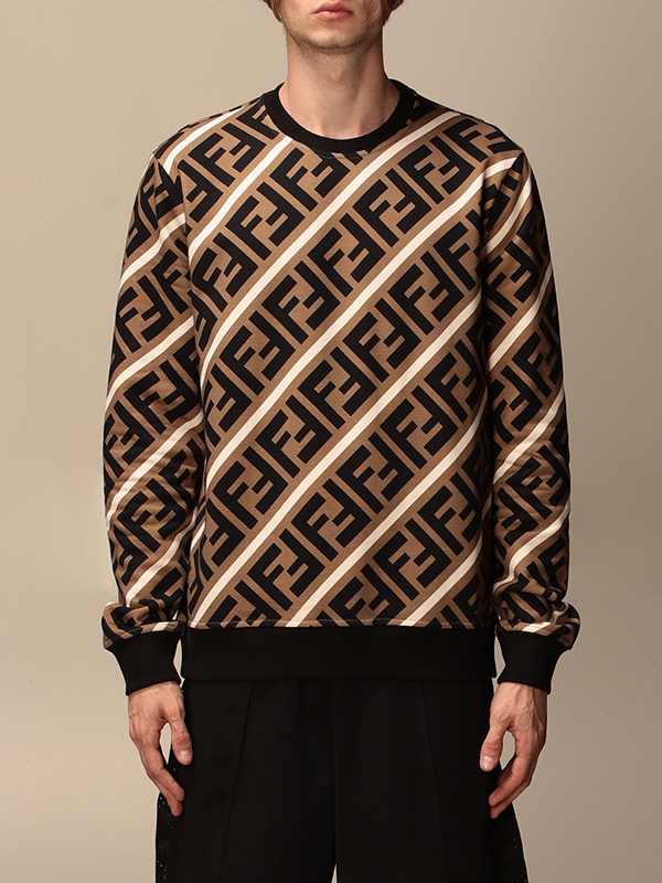 FENDI 今期購入 Tシャツ ブラック/ズッカ柄 サイズM トップス FENDI