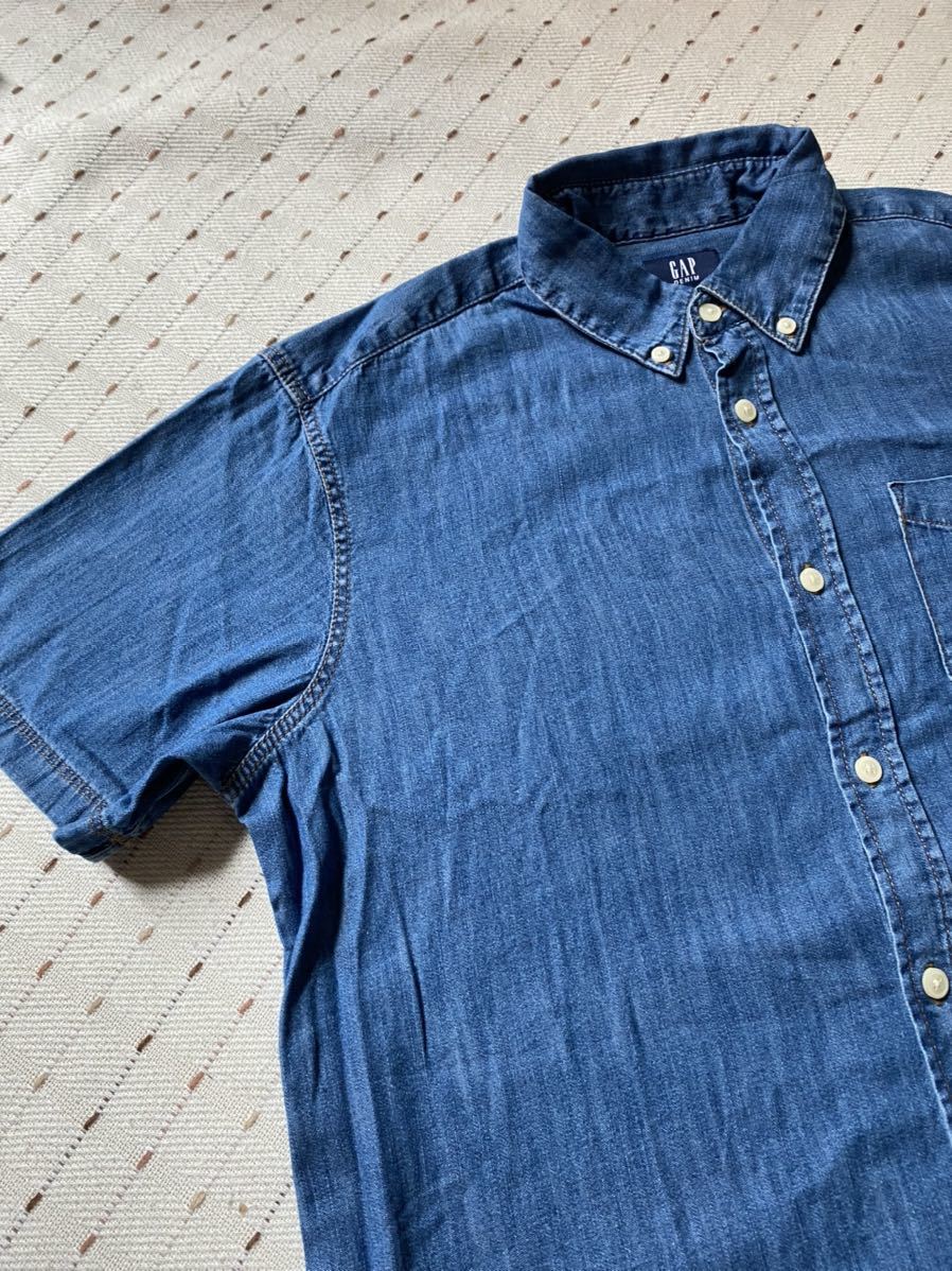 タグ付きgapメンズデニムシャツサイズs 薄手 半袖シャツ 売買されたオークション情報 Yahooの商品情報をアーカイブ公開 オークファン Aucfan Com
