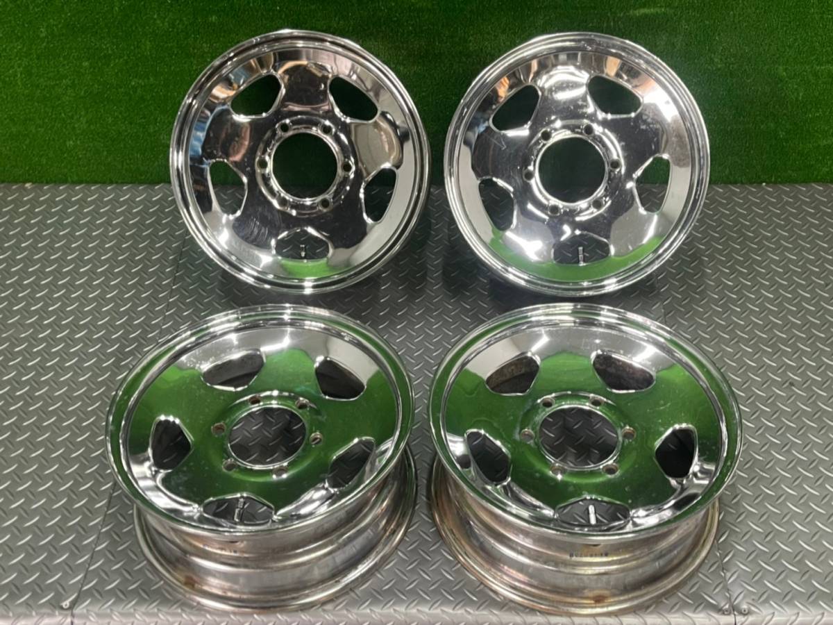 6穴 PCD139.7 純正 中古SEIN ホイールセット 15インチ 6J ハイエース 