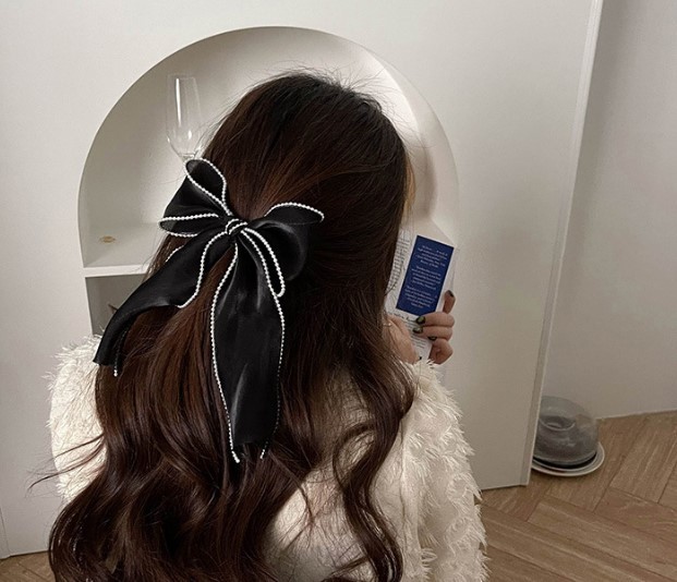 オーガンジーリボンバレッタ ブラック パール 量産型 韓国 ヘアアクセサリー ヘアクリップ レディース 髪留め バレッタ 売買されたオークション情報 Yahooの商品情報をアーカイブ公開 オークファン Aucfan Com
