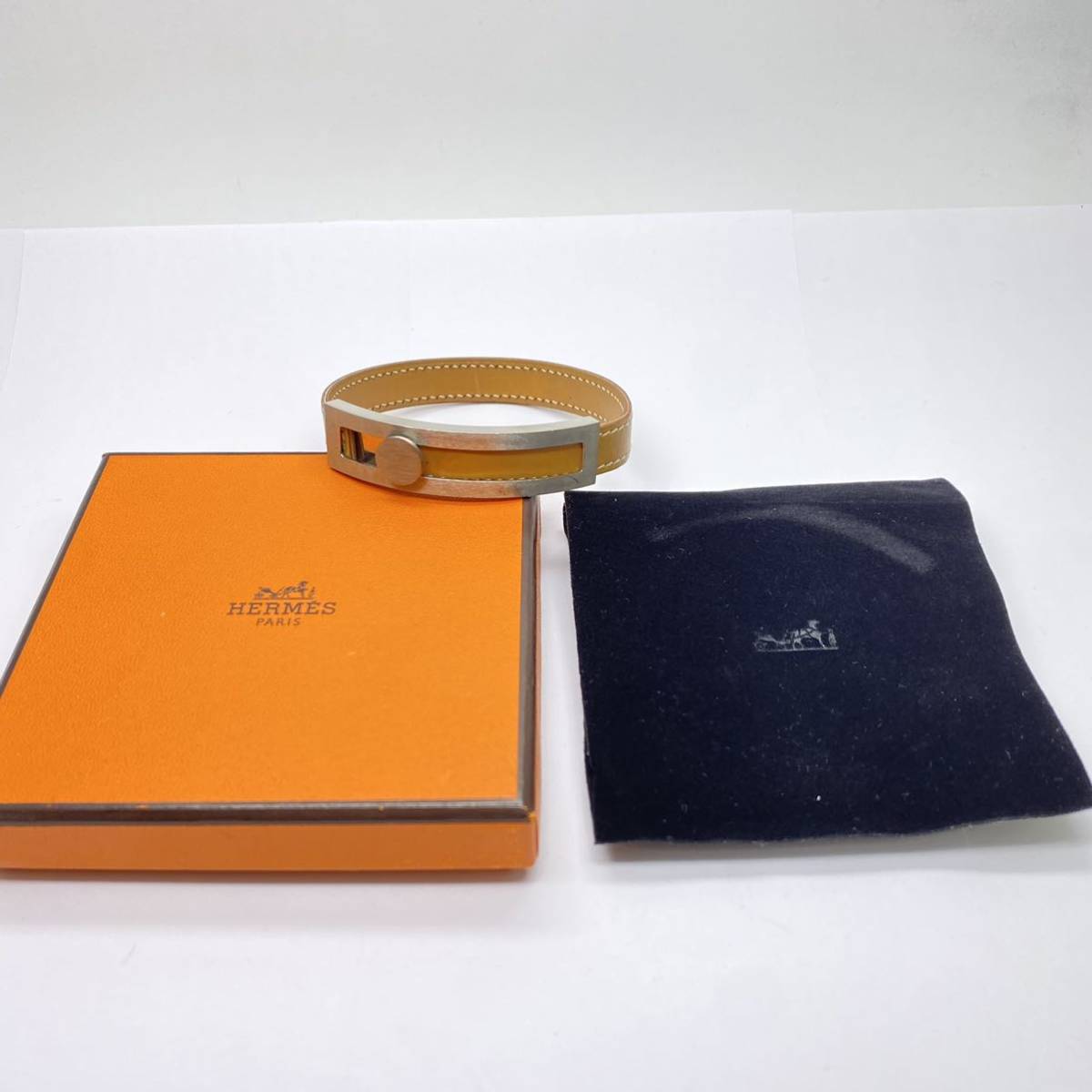 エルメス プスプス HERMES レザー ブレスの通販 良品 ブレスレット