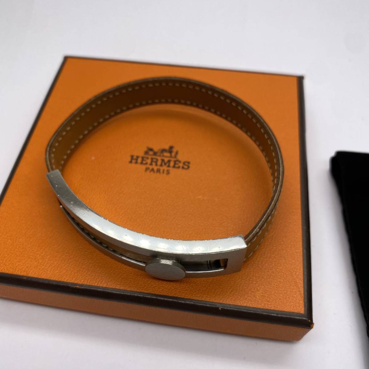 エルメス プスプス HERMES レザー ブレスの通販 良品 ブレスレット
