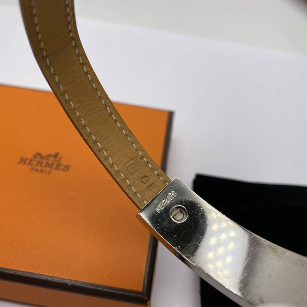 エルメス プスプス HERMES レザー ブレスの通販 良品 ブレスレット