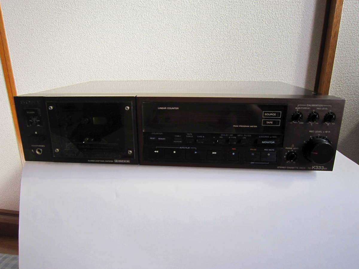 激安！SONY カセットデッキ TC-K333ES 3HEAD DOLBY B/C SONY ソニー -