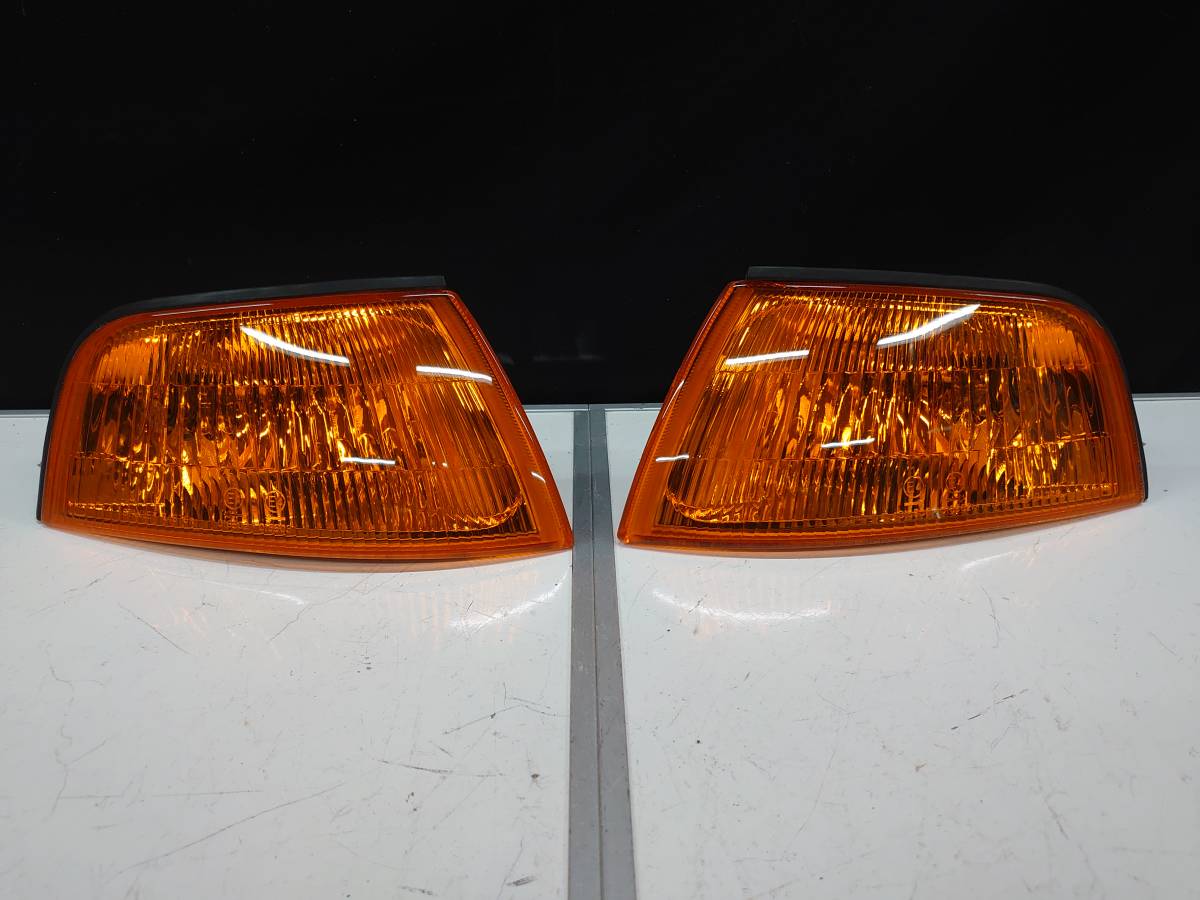 【レンズ磨き＆コーティング施工済】ランサー 純正 コーナーレンズ 左右 CK1A STANLEY R4376 CP9A エボ5 ランエボ GSR ウインカー 希少