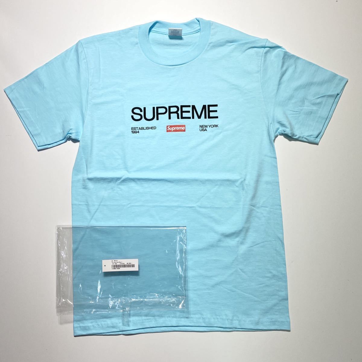 S】新品 Supreme Est. 1994 Tee Turquoise シュプリーム Est. 1994 T 