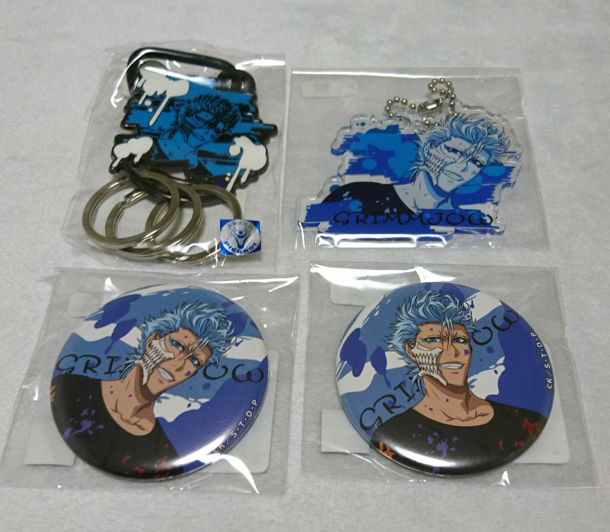 BLEACH くじメイト グリムジョー アクリルキーホルダー 缶バッジ 