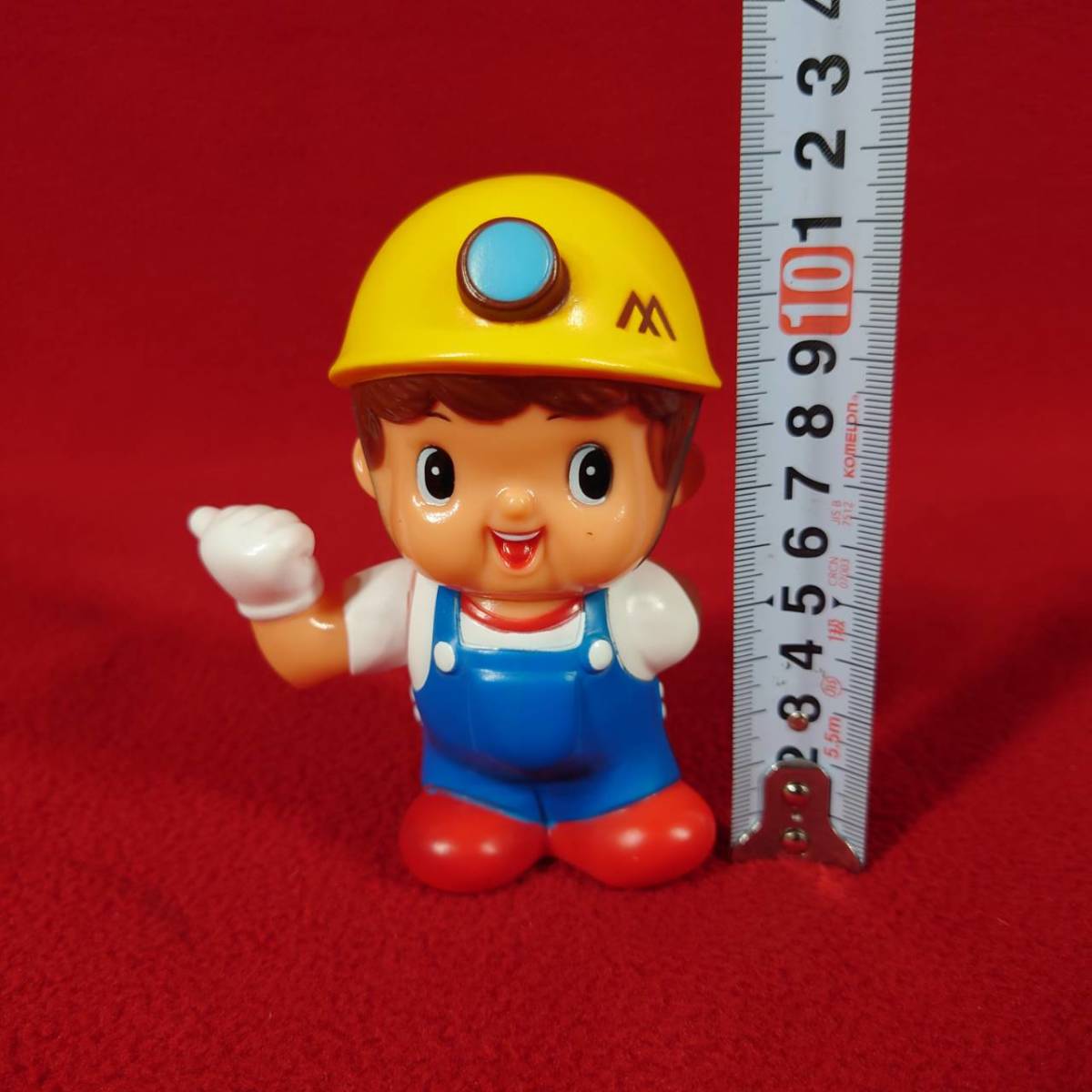 大成建設 パルコン坊や ソフビ 貯金箱 野球 昭和レトロ 人形 当時物