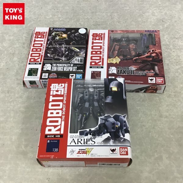  1円 ROBOT魂 機動戦士ガンダム シャア専用ザク ver.A.N.I.M.E. 新機動戦記ガンダムW エアリーズ O&Zeta;機 他(その他)｜売買されたオークション情報、yahooの商品情報をアーカイブ公開 - オークファン その他