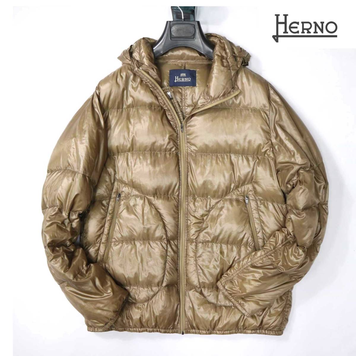 約11万 高級感に溢れたブルゾン ヘルノ HERNO 11万ゴールドナイロンジャケット(XLサイズ以上)|売買されたオークション情報 ...