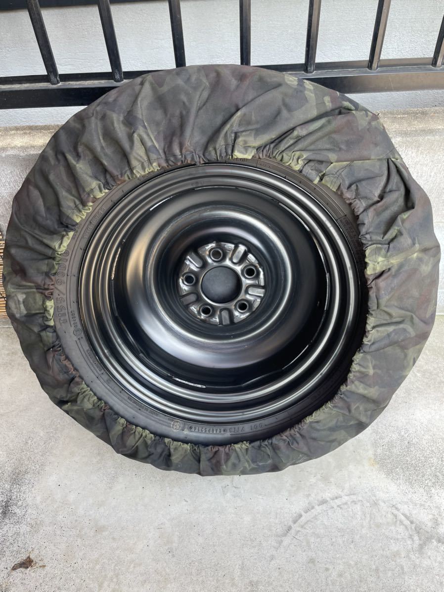 デリカD5 スペアタイヤ 応急タイヤ テンパータイヤ T155/90D16 5穴