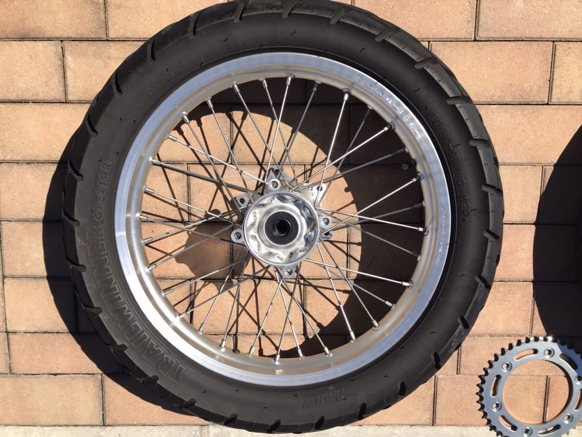 CRF250L MD38 純正前後ホイール(タイヤ付き)