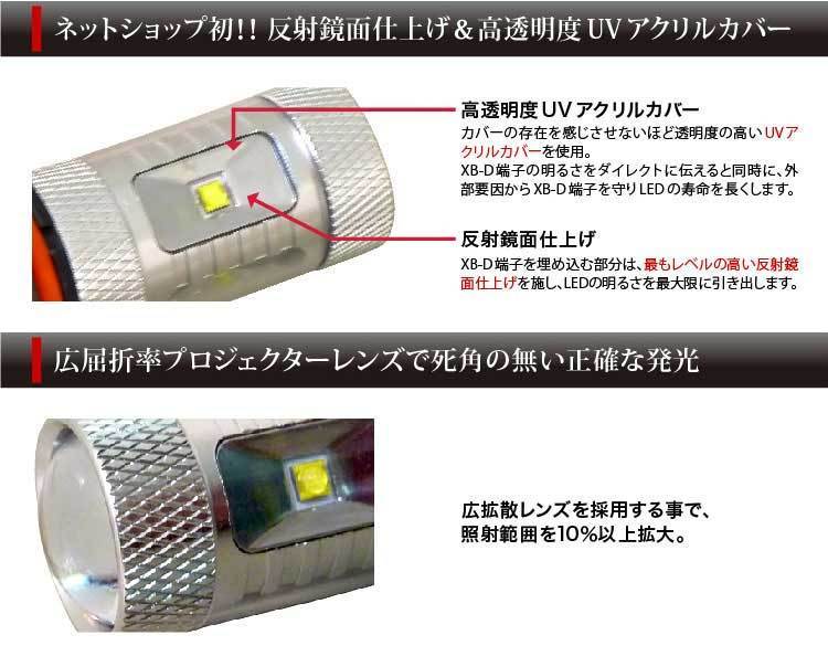 プリウス20系 NHW20 30w HB4 CREE XB-D LED フォグランプ NHW20 プリウス | XB-D 0 ヘッド