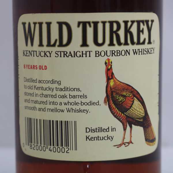 旧ラベル ワイルドターキー 8年 TURKEY WILD 古酒 ワイルドターキー8年