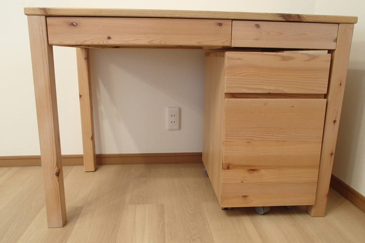 無印良品 パイン材 | デスク 廃盤 無垢材 キャビネット 無印良品（MUJI
