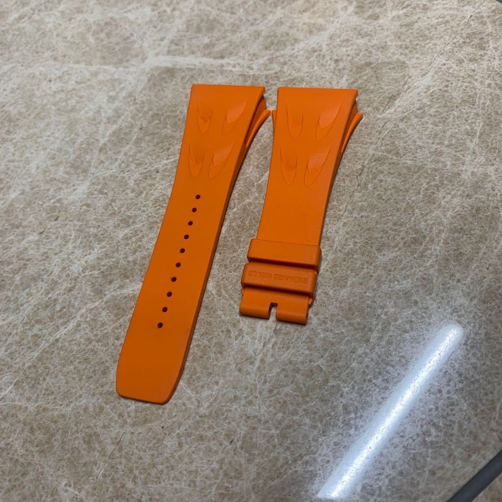  リシャールミルラバーベルト 純正品 オレンジ マクラーレン ③(ラバーベルト)｜売買されたオークション情報、yahooの商品情報をアーカイブ公開 - オークファン ラバーベルト
