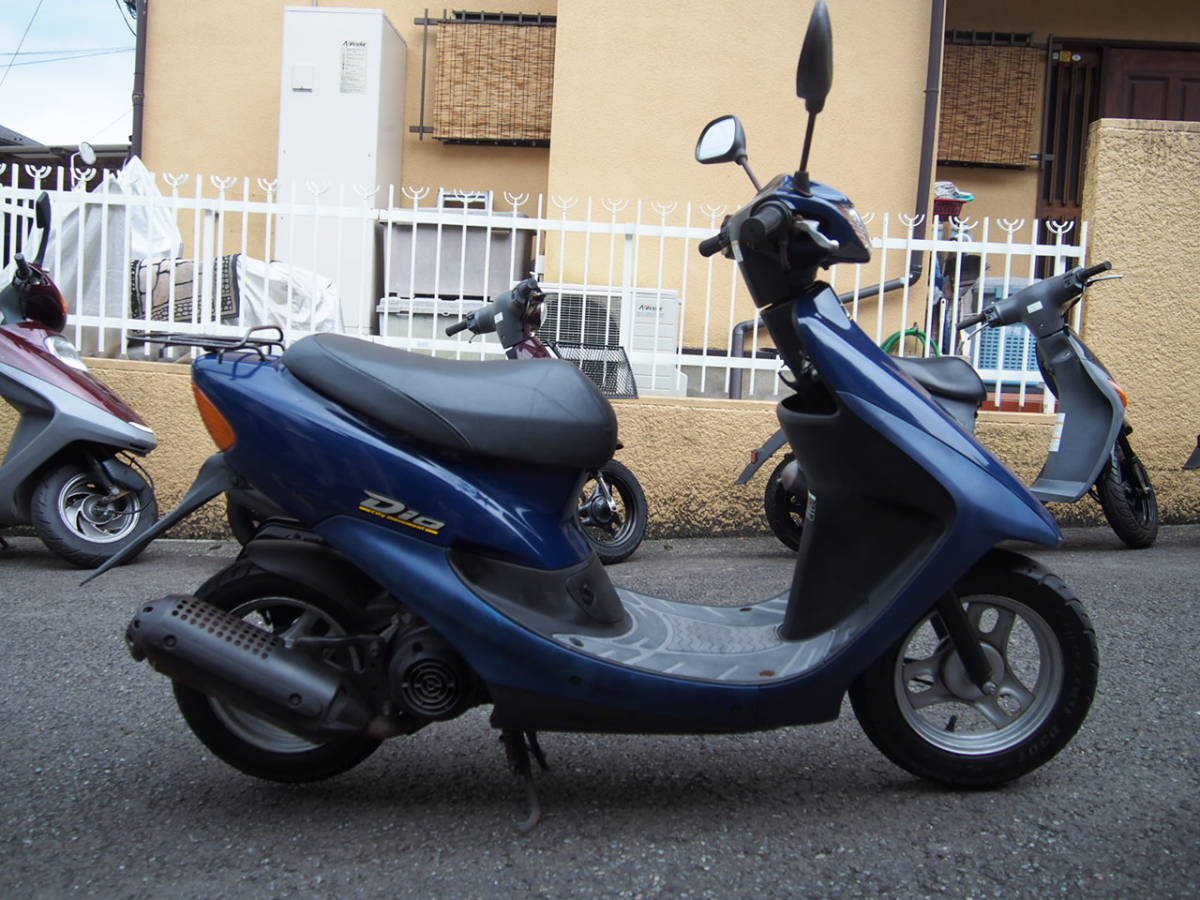 ホンダ ライブDio ディオ 実働車 青 2スト50cc AF34 現状販売 ホンダ ライブDio ディオ 実働車 青 2スト50cc AF34 現状販売